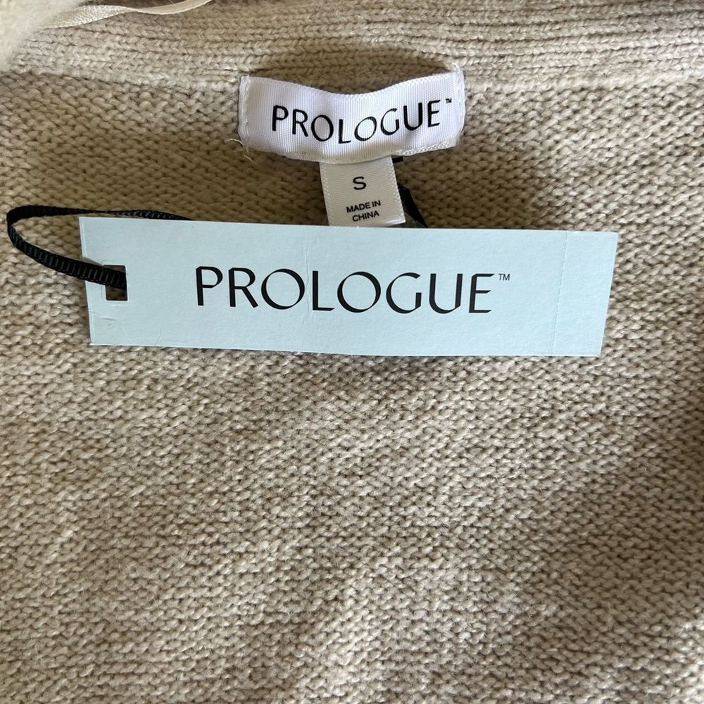 Prologue Womens Cardigan Duster Sweater S Cream New - Picture 3 of 9